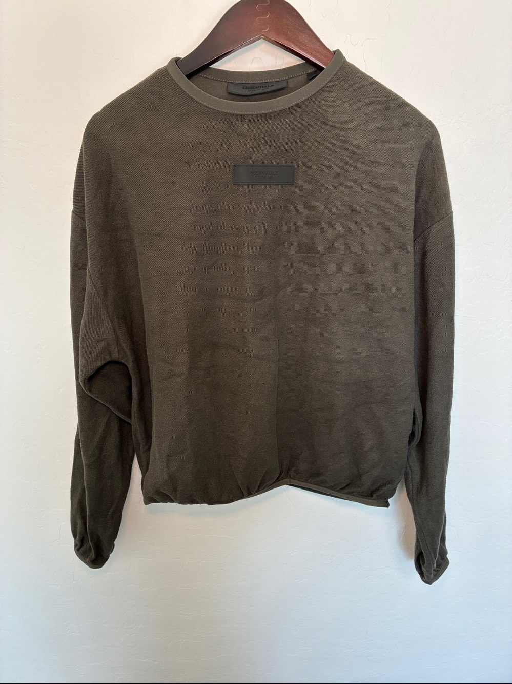 FEAR OF GOD ESSENTIALS Logo Patch Elasticated Waistband Sweatshirt Athleisure XS - Picture 5 of 14